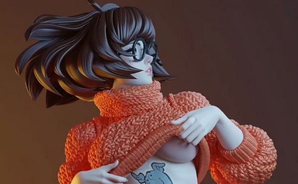 3D-художник представил горячую фигурку Велмы из "Скуби-Ду"