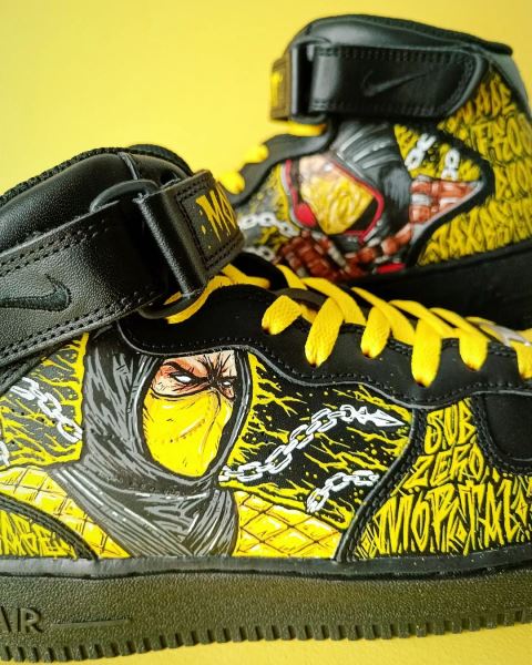 Эд Бун восхитился кроссовками в стиле Mortal Kombat с изображением Скорпиона