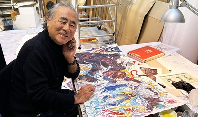 Красочная коллаборация: Ёситака Амано нарисовал арт для японского издания Cuphead 