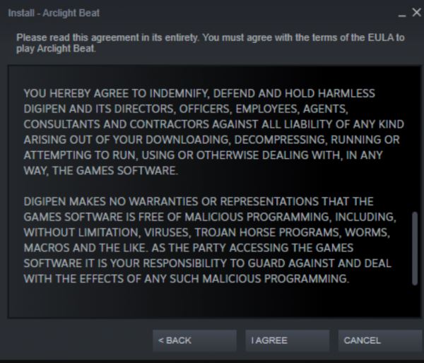 У одной игры в Steam есть странное лицензионное соглашение
