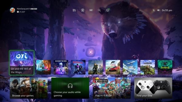Работу нового интерфейса домашнего экрана Xbox показали на видео