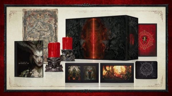 В сети появилось видео распаковки коллекционного издания Diablo IV — в комплект входит красная свеча 