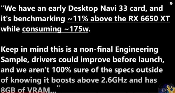 AMD Radeon RX 7600 покажет производительность уровня RX 6750 XT, но при 175 Вт TDP